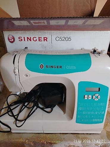 sud maşnı: SINGER C5205 tikiş maşını Xüsusiyyətlər: - 80 ədəd daxili tikiş — 3