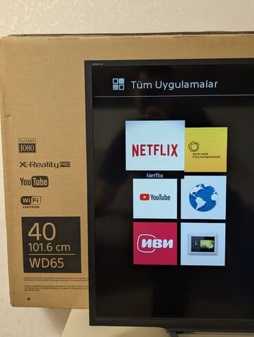 wifi anten: İşlənmiş Televizor Sony LED ekran 40" FHD (1920x1080), Ünvandan götürmə — 2