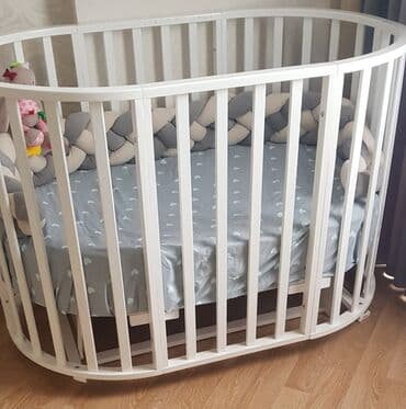 Oğlan və qız üçün, Yumru, Beşik, Matras ilə, Yellənmə mexanizmsiz