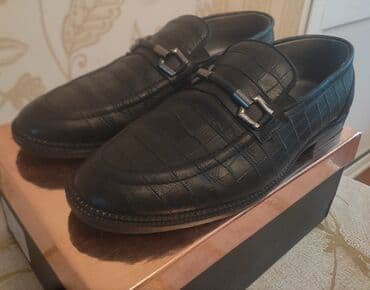 Məhsul: Kişi loafer (mokasin) ayaqqabısı - Rəng: Qara - Üst material — 1