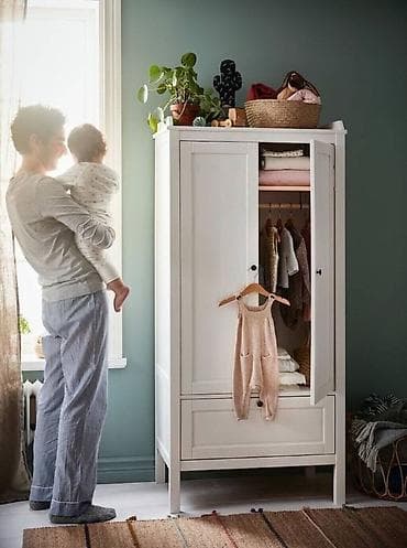 ikeadan: Oğlan və qız üçün, Yeni, 2 qapılı, Açılan, Düz dolab — 1