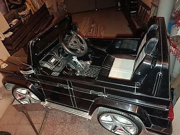 akumulator usaq masinlari: Uşaq üçün elektrikli minik avtomobili – qara rəng, SUV/G-class — 3