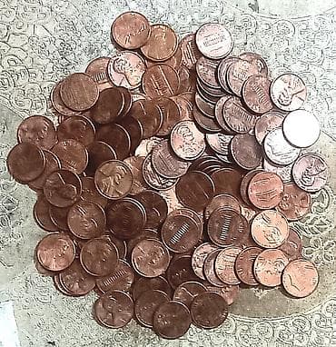 İncəsənət və kolleksiyalar: 150 ədəd ABŞ 1 senti - ABŞ-da, əmək haqqının yüksək olması və kard — 10