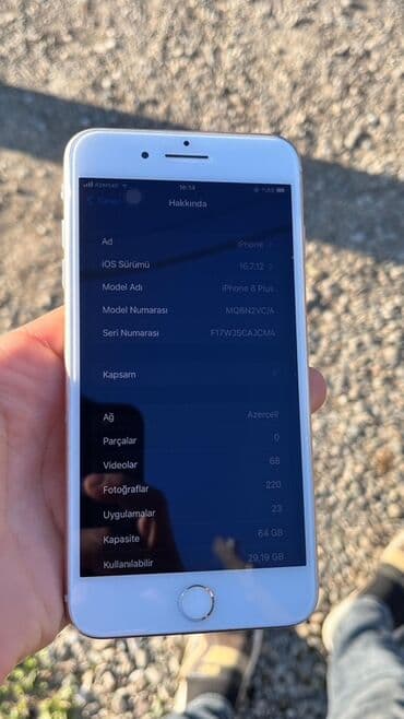 жесткий диск новый: IPhone 8 Plus, 64 ГБ, Белый, Отпечаток пальца — 6