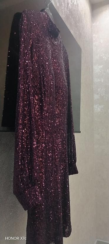 Qadın paltarları dəsti - Bənövşəyi mini: Standart boğazlı, uzun — 6