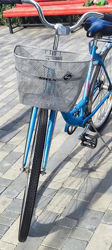 Şəhər tipli velosiped – STELS 28 - Rəng: metalik mavi, klassik aşağı