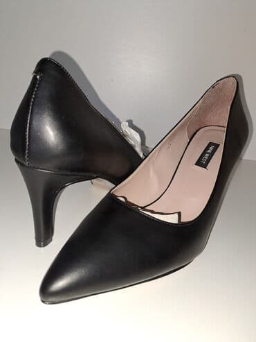 женские ботильоны на танкетке: Туфли, Размер: 40, цвет - Черный, Новый — 1