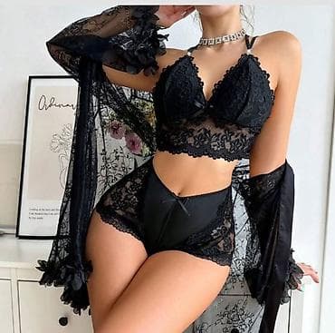 şortik tulum: Qadın gecə geyim dəstləri - Modellər: 2 fərqli stil 1) Krujeva — 3