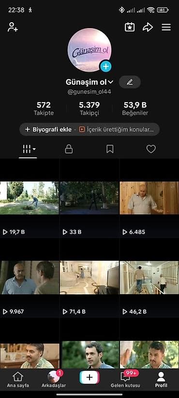 Xidmət: TikTok hesabının satışı / təhvil verilməsi Hesab məlumatları
