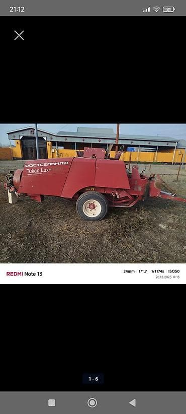 Rostselmash Tukan Lux 1900 – pres-yığan (ot-saman presləyən) aqreqat