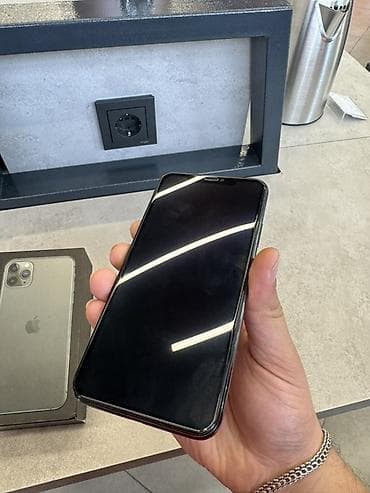 i̇phone 8 plus: IPhone 11 Pro Max, 64 GB, Alpine Green, Zəmanət, Simsiz şarj, Face ID — 10