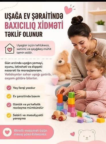 xidmət: Uşağa ev şəraitində baxıcılıq xidməti - Uşaqlar üçün təhlükəsiz — 1