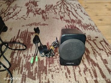 музыкальный центр samsung: Б/у Creative Колонка, Тип - Акустическая, цвет - Черный — 4