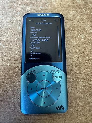 mp3: Sony Walkman NW-S755 MP3 pleyer Yaponiyadan gəlib. İşləkdir, heç bir — 2