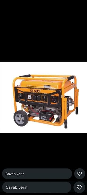 Benzinlə işləyən portativ generator – DINGQI - Güclü benzin