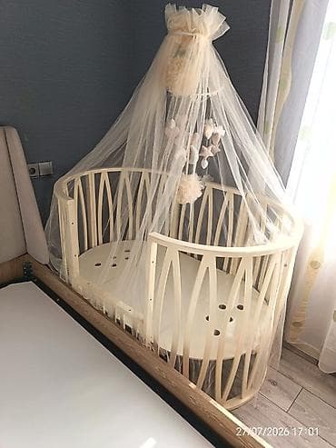 Колыбели: 2 matras və tulude verilir. beşik bir şəkildəki formada olur . birde — 1