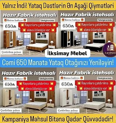 şifer ucuz: İkinəfərlik çarpayı, Yeni — 4