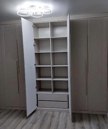 koridor şkafları: 5 qapı, Siyirməli, Bej, Digər material, Açılan, Düz dolab — 4