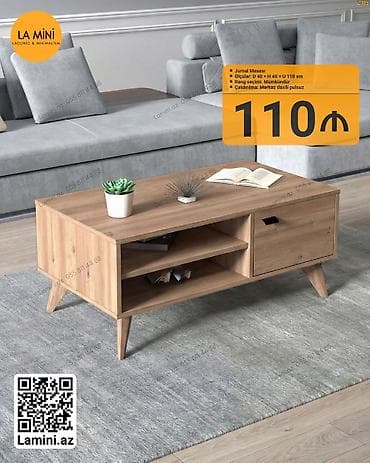 Düz masa, Açılmayan, Təkərsiz, Teksturalı laminat, Zəmanətsiz, Pulsuz quraşdırılma — 1