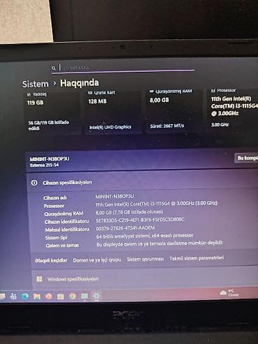 ddr3 8gb notebook: Acer Extensa 15 noutbuku + Jeqer 329A optik siçan Model: Acer Extensa — 6
