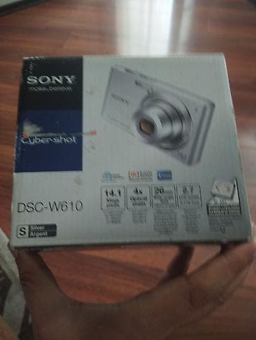 sony camera: Sony Cyber-shot DSC-W610 fotoaparat (Gümüş) - 14.1 MP həssaslıq – — 2
