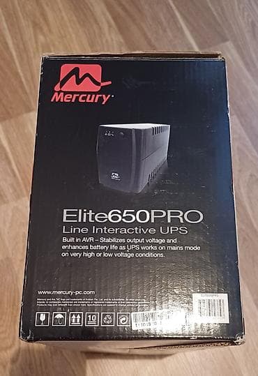 kompüter işi: UPS, < 500 Vt, Rozetkaların sayı - 2 — 3