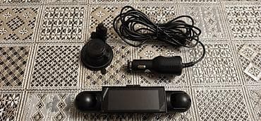 İki kameralı avtomobil DVR (dash cam) seti 64 GB Yaddaş Kartı Üzərində