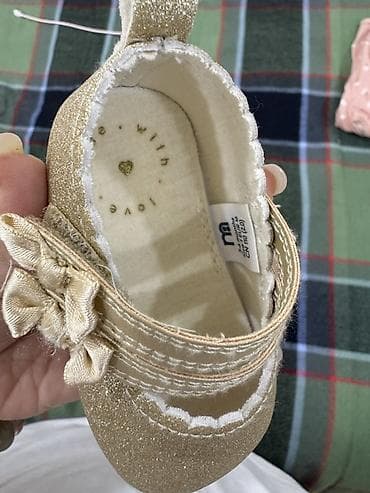 a class makasin: Rəng - Qızılı Baletkalar, Mothercare, Ölçü: 16, Qız üçün — 2