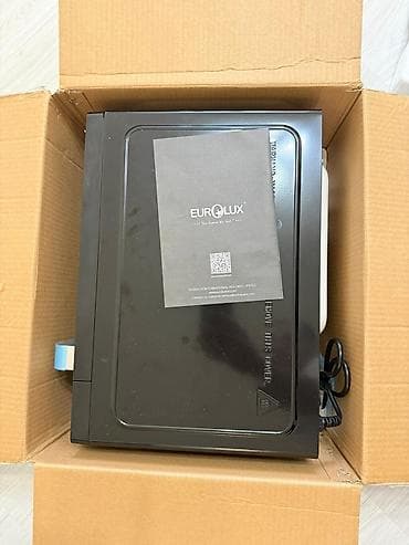 ari sobalari: Mikrodalğalı soba Eurolux, Ayrıca dayanan, Mikrodalğalar ilə, rəng - Qara, Yeni — 3