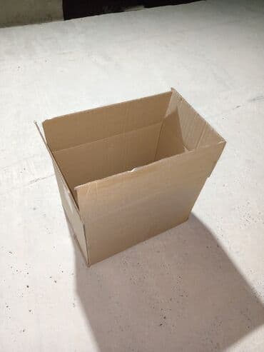 anbar üçün konteyner: Karton qutu - Material: qalın büzməli karton - Rəng: təbii qəhvəyi — 1