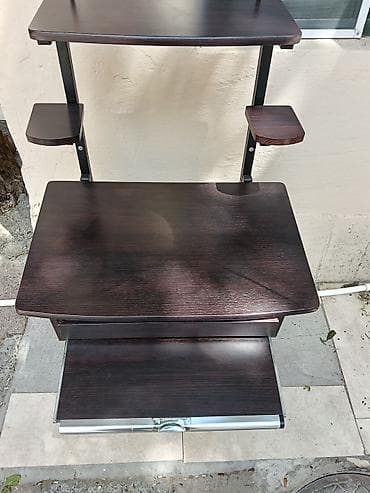 kompüter stolu: Düz masa, Polkalı, Siyirməli, Metal, Zəmanətsiz, Kredit yoxdur — 3