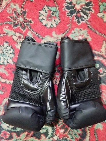 Спортивный инвентарь: Boks əlcəkləri – TRUEWUGE marka, qara rəng. - Material: sintetik dəri — 1