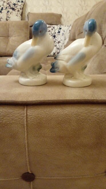 vitrin dekor: Fiqur, Keramika, rəng - Ağ — 2