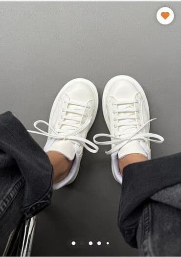 кросовки: Размер: 37, цвет - Белый, Новый — 2