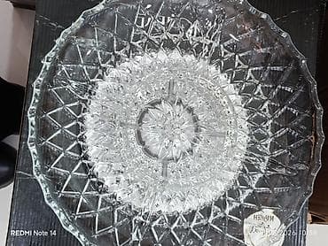 Boşqablar, 1 əd, rəng - Ağ, Şüşə