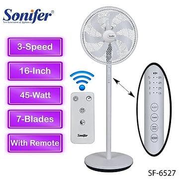 ventil: "Sonifer 6527" Ventilyator 3 Sürət Ayarlı 7 Fırlanan Bıçaq 45VT — 2