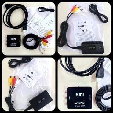hdmi to av: RCA-dan, AV-dən HDD-yə, HDMİ-yə, HDTV-yə ÇEVİRİCİ ( konvertor ) — 5