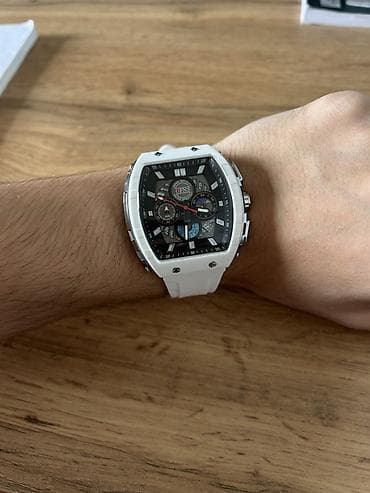 richard mile: Ağ qayışlı kişi qol saatı – idman və gündəlik üslub üçün Richard — 3