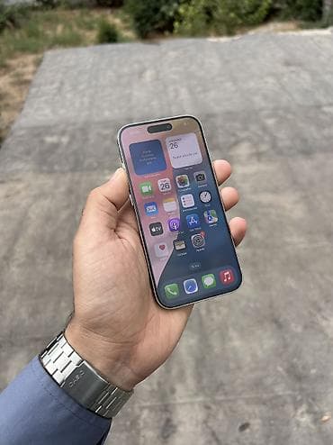 Мобильные телефоны и аксессуары: IPhone 15 Pro, 128 ГБ, White Titanium, Гарантия, Беспроводная зарядка, Face ID — 3