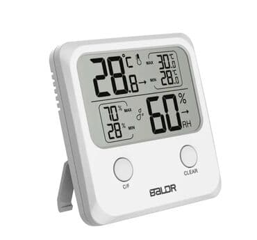 qida termometr: Termometr. - Model: BALDR BO-335TH yüksək dəqiqli temperatur və — 1