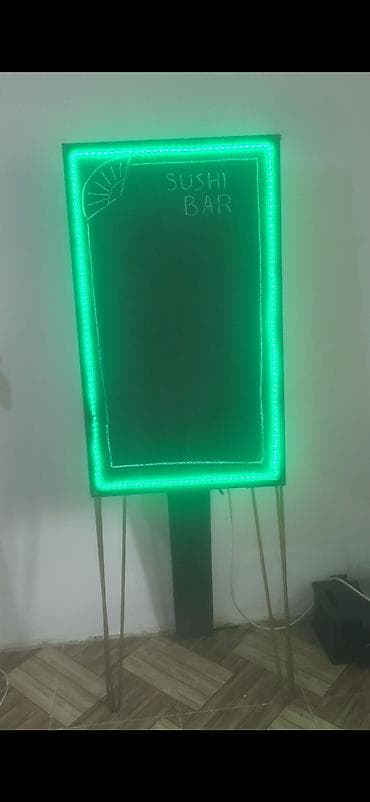 Reklam lövhələri: LED işıqlı yazı lövhəsi – tripod ayaqlı - Elektriklə işləyən — 1
