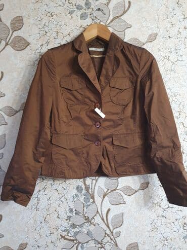 kardiqan: Qadın üçün qısa bleizer/jaket - Rəng: şabalıdı/qəhvəyi - Model — 1