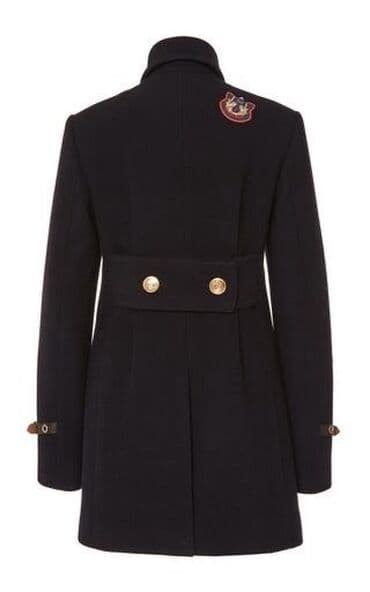 klassik qadin pencekleri: Coach New York qadın palto - Rəng: qara - Stil: ikiqat düyməli — 4