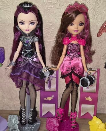 uşaq makyaj seti: Куклы Ever After High Брайер Бьюти и Рейвен Квин. Идеальное состояние — 1