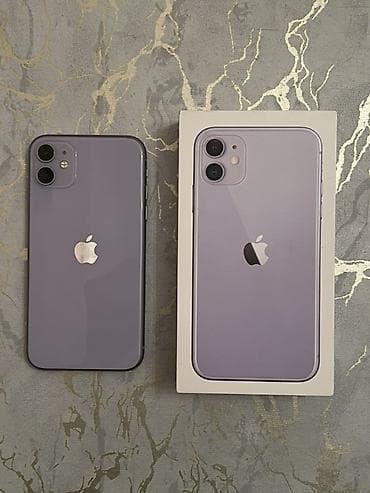iphone dubai: IPhone 11, 128 GB, Deep Purple, Simsiz şarj, Face ID — 1