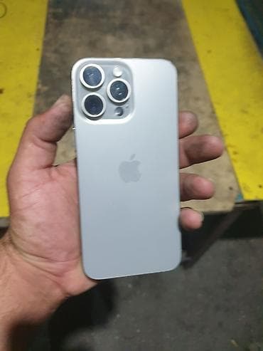 electronics iphone: IPhone 15 Pro Max, 256 GB, Natural Titanium, Face ID — 4