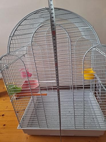большая клетка для кролика: Quş qəfəsi – geniş və funksional - Ölçülər: hündürlük təxminən 80 sm — 2