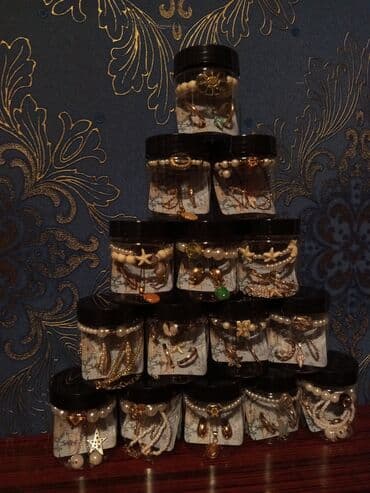 бусы из натурального камня: Bəzək aksessuarları dəsti – bankalarda tematik qarışıq - Hər bir — 8