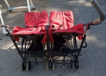 doona коляска: Əkizlər üçün araba, İşlənmiş, Yaş: 6-12 ay, Ödənişli çatdırılma — 1