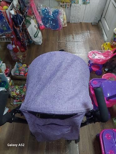 Коляски: Uşaq arabası – bənövşəyi rəng, yüngül və kompakt - Konstruksiya — 3